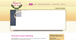 Desktop Screenshot of geersgiftshop.com